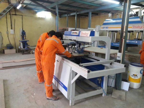 Pneumatic Double Head Multi-Boring Machine
