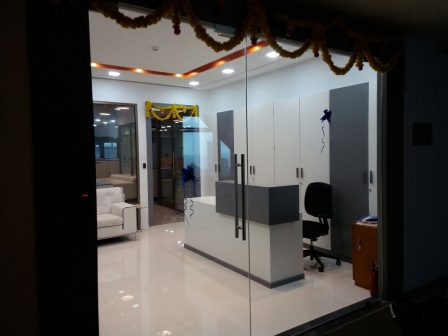 Glazed Entrance Reception & Storage Credenza
