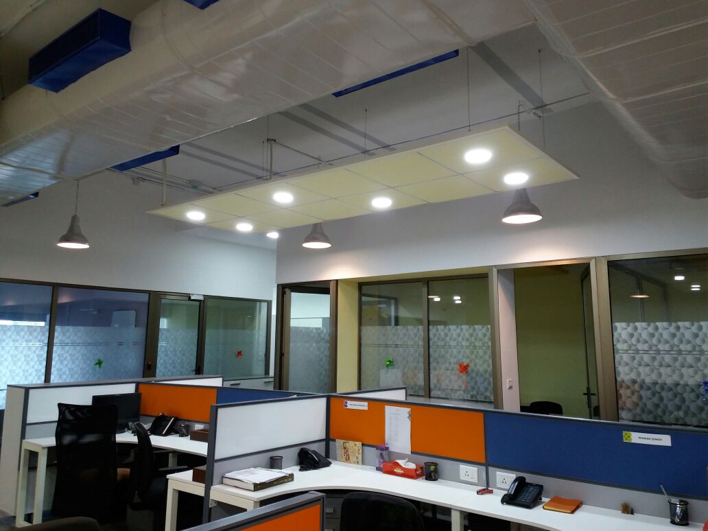 Open Office Workstations & Floating Acoustic Canopies