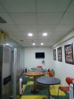 Modular Grid Ceiling & Staff Cafeteria