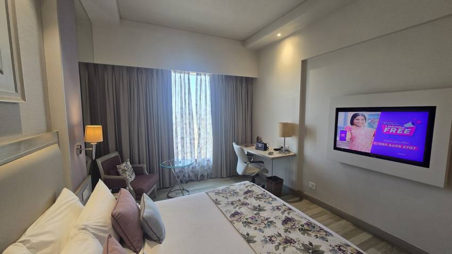 Executive Bedroom Suite with Window Seating & Integrated Work Desk