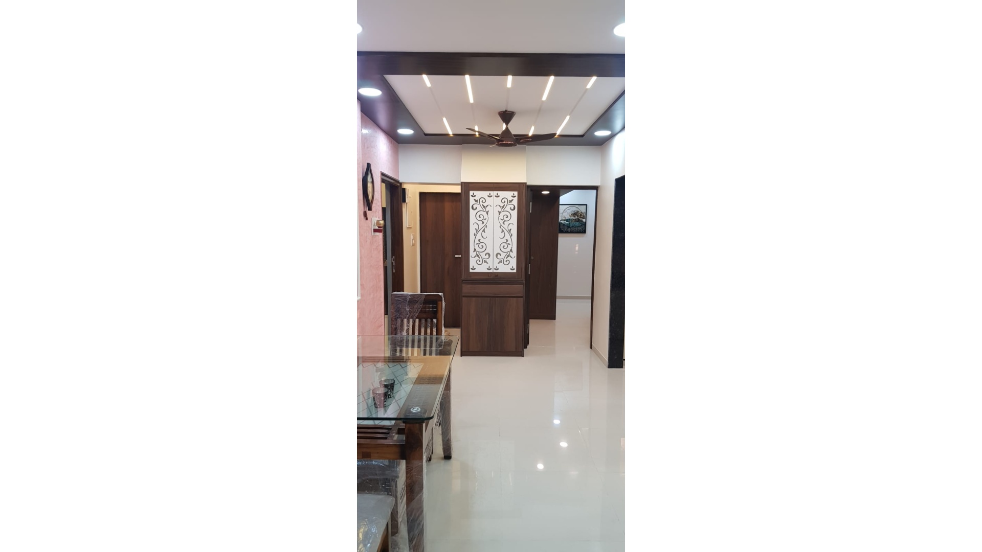 High-Gloss Acrylic Kitchen Tall Larder & Built-in Appliance Tower