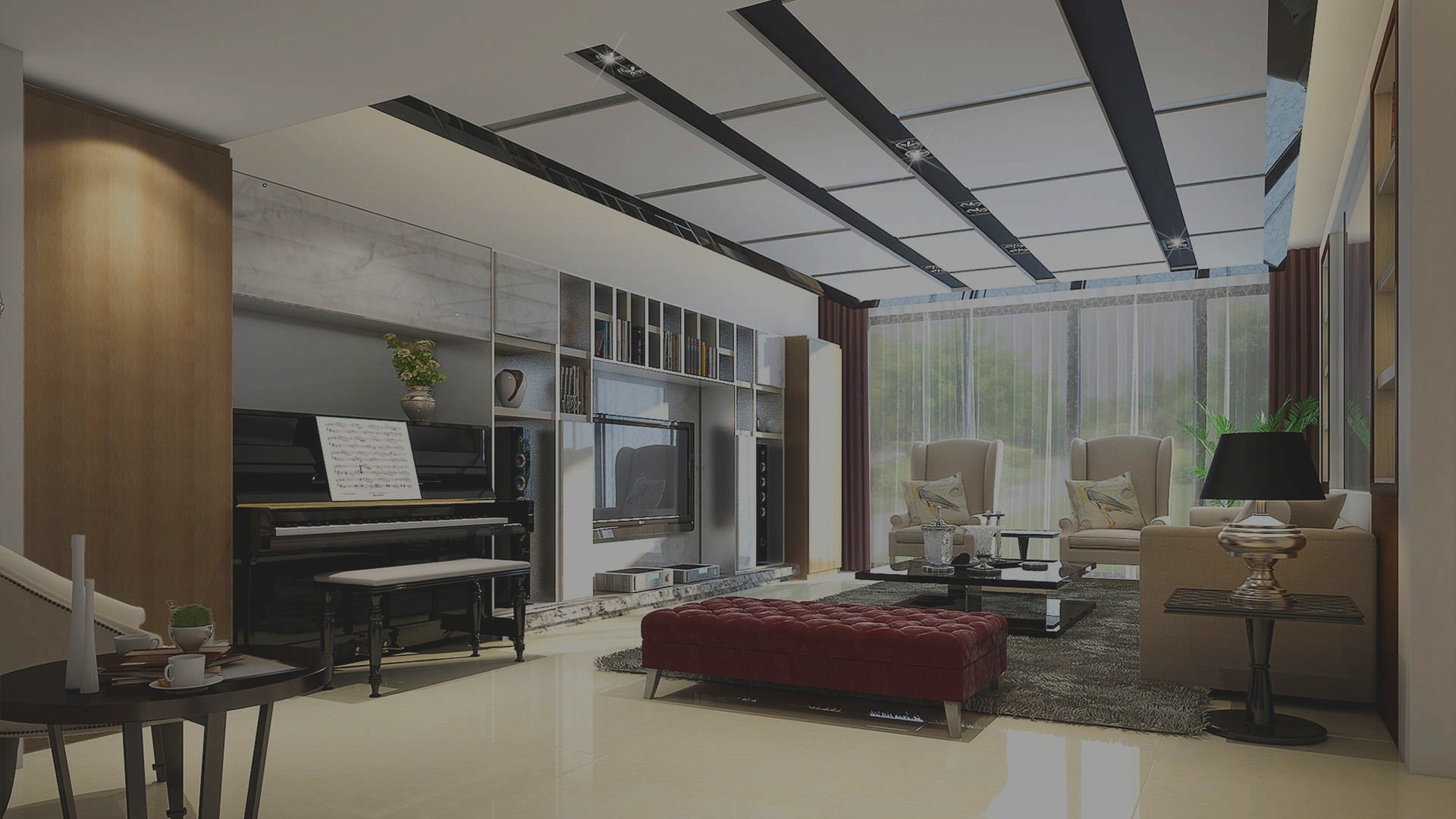 Full-Wall Custom Entertainment Media Suite